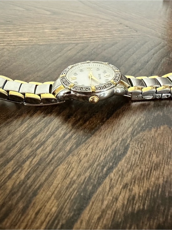 Bulova Two-Tone Gold & Silver Women\'s Diamond Watch